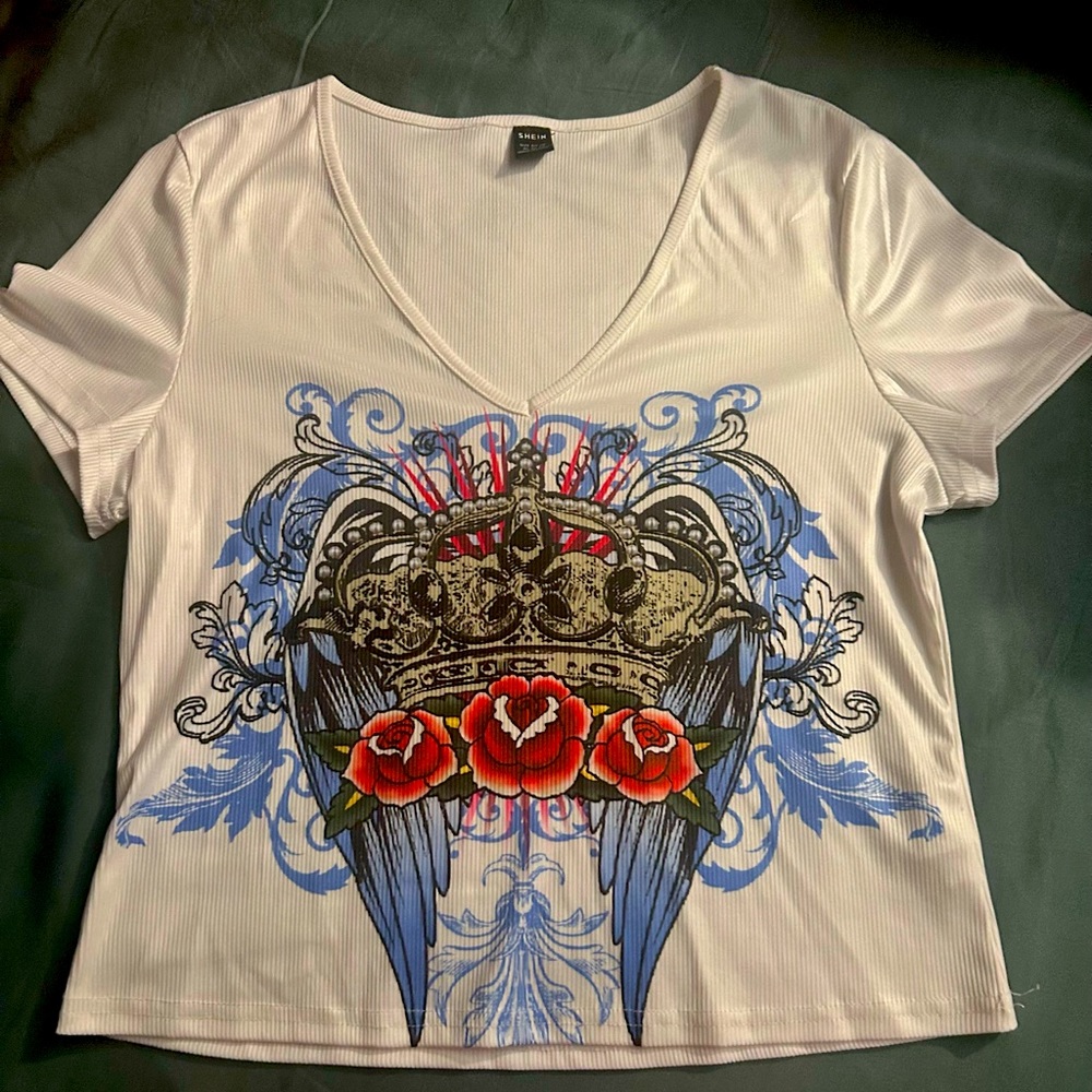 punk floral shirt